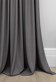Shima Faux Silk, Slate - Made to Measure Curtains